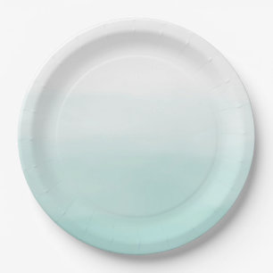 Girly Mint Ombre Waterverf Papieren Bordje