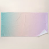 Girly Mint Peach Lila Pink Ombre Strandlaken (Voorkant)