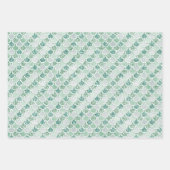 Girly Mint Pearl Mermaid Glitter Inpakpapier Vel (Voorkant)