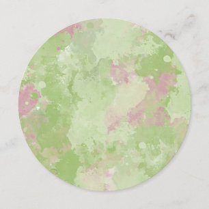 Girly Mint Pink Abstract Sweet Sixteen Kaart