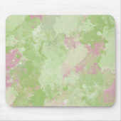 Girly Mint Roze Abstracte waterverf Muismat (Voorkant)