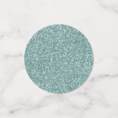 Girly Mint White Leopard Print Confetti (Kleine voorkant)