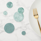 Girly Mint White Leopard Print Confetti (Groep)