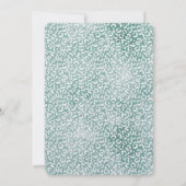 Girly Mint White Leopard Print Kaart (Achterkant)