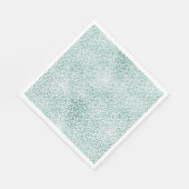 Girly Mint White Leopard Print Servet (Hoek)