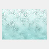 Girly Mint Witte Glam Ombre Luipaard Print Inpakpapier Vel (Voorkant 2)