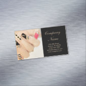 girly mode beauty SPA nagelkunstenaar nagelsalon Magnetisch Visitekaartje (Voorbeeld)