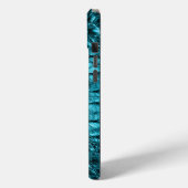 girly mode turquoise blauw alligatorleer Case-Mate iPhone case (Achterkant / Links)