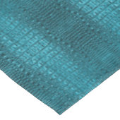 girly mode turquoise blauw alligatorleer tafelkleed (Gekanteld)