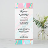 Girly Modern Abstract geometrisch patroon Menu (Staand voorkant)