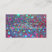 Girly Modern Bokeh High Hiel Visitekaartje (Achterkant)