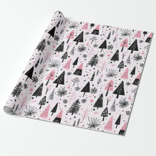 Girly Modern Christmas Cadeaupapier