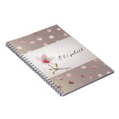 Girly Modern Dotted Floral Notitieboek (Rechterzijde)