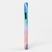 Girly Modern Iridescent Rainbow Aangepaste Naam Case-Mate iPhone Case (Achterkant/rechts)