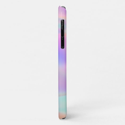 Girly Modern Iridescent Rainbow Aangepaste Naam  Case-Mate iPhone Case (Achterkant/links)