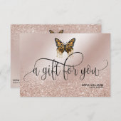 Girly Modern Monarch Butterfly-certificaat (Voorkant / Achterkant)