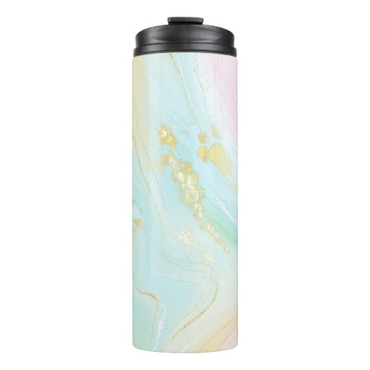Girly Modern Pastel Unicorn Thermosbeker (Voorkant)