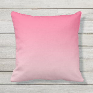 Girly Modern Pink Ombre Buitenkussen