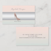 Girly Modern Professional High Hiel Visitekaartje (Voorkant / Achterkant)