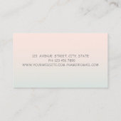 Girly Modern Professional High Hiel Visitekaartje (Achterkant)