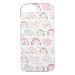Girly Modern Rainbow Pattern iPhone 8/7 Hoesje