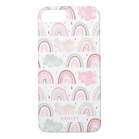 Girly Modern Rainbow Pattern Case-Mate iPhone Case (Achterkant)