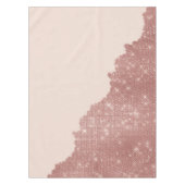 Girly Modern Roos Gold Glitter Blush Pink Split Tafelkleed (Voorkant)