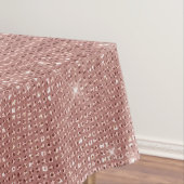 Girly Modern Roos Gold Glitter Blush Pink Split Tafelkleed (Voorbeeld)