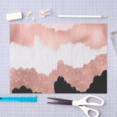 Girly Modern Roos Gold Pink Glitter Borstel Tissuepapier (Craft)