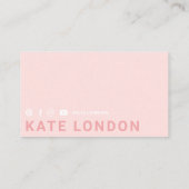 Girly Modern Trendy Online Boxing Glove Club Visitekaartje (Achterkant)