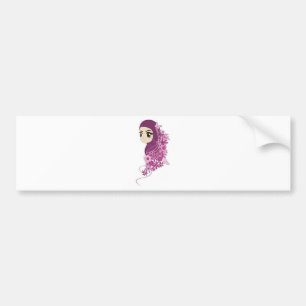 Girly Modesty Bumpersticker