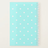 Girly Monogram Beer Blauw 2025 Planner (Achterkant)