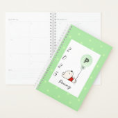 Girly Monogram Beer Green 2025 Planner (Display)