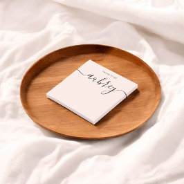 Girly Monogram Calligraphy Blush Pink Post-it® Notes