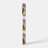 Girly Monogram Elegante foto Blush Roze iPhone 15 Case (Linkerkant)