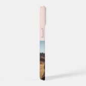 Girly Monogram Elegante foto Blush Roze iPhone 15 Case (Rechterkant)