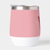 Girly Monogram en Naam roze blush rood (Rechts)