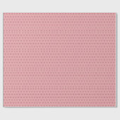 Girly Monogram en Naam roze blush rood Cadeaupapier (Vlak)
