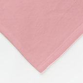 Girly Monogram en Naam roze blush rood Fleece Deken (Hoek)