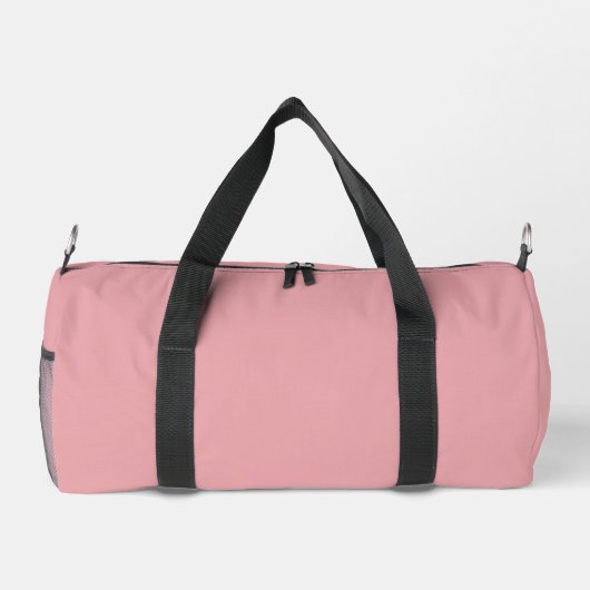 Girly Monogram en Naam roze blush rood Plunjezak (Achterkant)