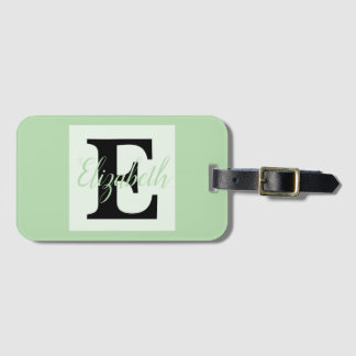 Girly Monogram en Naam roze paarse Bagage Bagagelabel