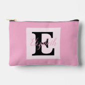 Girly Monogram en Naam roze paarse Bagage Etui (Voorkant)