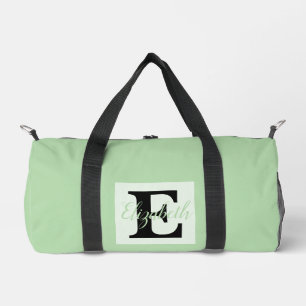 Girly Monogram en Naam roze paarse Bagage Plunjezak
