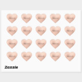 Girly Monogram Hart Glitter Roos Sweet 16th Sticker (Vel)