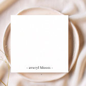 Girly Monogram Kalligrafie Blush Pink Stationery Notitiekaartje