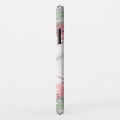 Girly Monogram Marble Waterverf Floral Case-Mate iPhone Case (Achterkant/rechts)