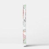 Girly Monogram Marble Waterverf Floral Hoesje-Mate Case-Mate iPhone Case (Achterkant / Links)