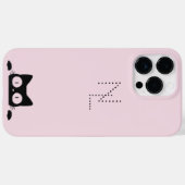 Girly Monogram minimalistisch Case-Mate iPhone Case (Achterkant (horizontaal))