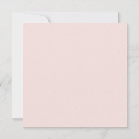 Girly Monogram Script Kalligrafie Blush Pink Notitiekaartje (Achterkant)