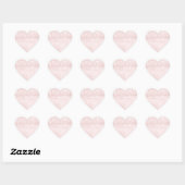 Girly Monogram Sparkly Glitter Pink Delicate Heart Hart Sticker (Vel)